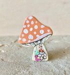 2” Mushroom with Rainbow (Peach)