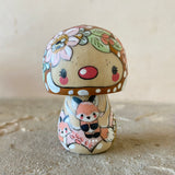 2.75” Forest Mushroom: Umber with Foxes