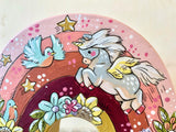 *Original* 5.25” Rainbow: Unicorns and Dragons