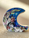 Set of Two: 4” Nativity Wild Moons Archival Printed on Maple