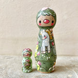 3.25” Cactus with Wild Pony: Fleabitten Gray