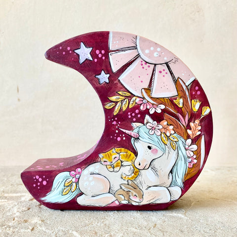 5” Unicorn & Cats Wild Moon