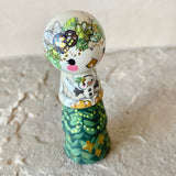 *Original* 4.5” Owl in a Tree with Snowbaby