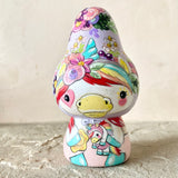 5.25” *JUMBO* Lavender Bonnet Rainbow Unicorn