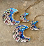 Set of Two: 4” Nativity Wild Moons Archival Printed on Maple