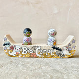 Set of 3: 7” Boo Canoe with Frank & Mummy Friends