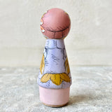 *Original* 3.25” Ochre Owl holding Coffee