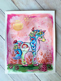 8x10” *Original* Golden Hour Unicorn