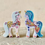 Set of Two: 2.5” Archival Printed Replica: Day/Night Unicorns