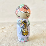 *Original* 2.25” Animal Guardian Boy: Giraffe