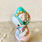 4” Cat Mama with Bonnet: Marshmallow