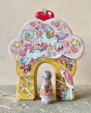 *Original* Set of 2: Chunky 6” Strawberry Ice Cream and Unicorn Doll