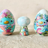 2.5” Egg Bluebird with Baby