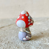 1.25” Tiny Pointy Mushroom: Red Bunny