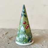 *Original* 3” Tree with Wolf Pups and Owl