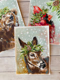 7x10” *Original* Mule Deer in Snow